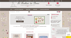 Desktop Screenshot of bonheur-des-dames.biz